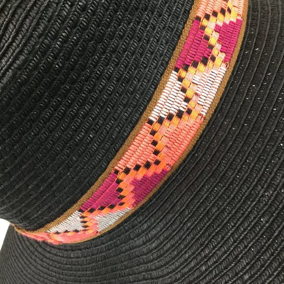 Designer tribal print band woven floppy hat - Picture 6 of 6